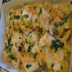 La foto della ricetta Baccalà Con Patate E Pinoli di Tuduu adatta a Intolleranti al lattosio, diete senza glutine.