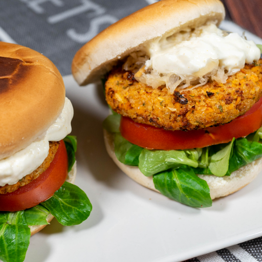 La foto della ricetta Burger vegetali senza glutine - Il Girasole Verde di Il Girasole Verde adatta a Vegani, Vegetariani, Celiaci, Intolleranti al lattosio