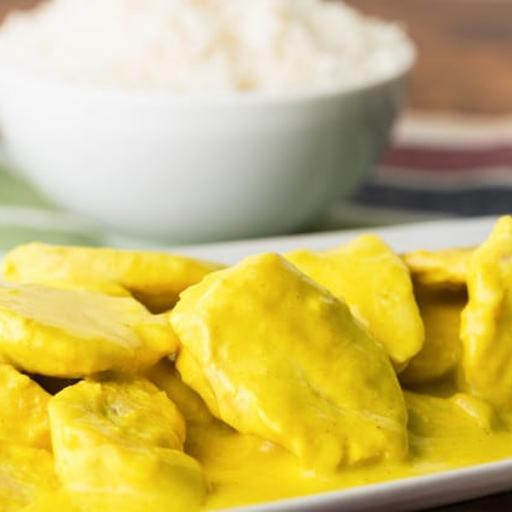 La foto della ricetta Pollo al curry senza lattosio di Tuduu adatta a Diete senza lattosio, diete senza glutine.