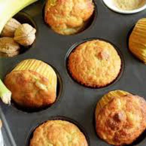 La foto della ricetta Muffin alla banana senza lattosio di Tuduu adatta a Vegetariani, diete senza lattosio, diete senza nichel, pescetariani.