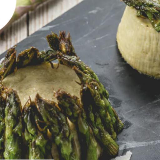 La foto della ricetta Flan di asparagi con scaglie di pecorino di CITRUS - l'Orto Italiano adatta a Diete senza glutine.