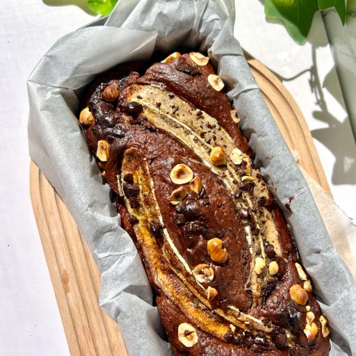La foto della ricetta Banana bread al cioccolato di Ciliegieezenzero adatta a Vegetariani, diete senza lattosio, pescetariani.